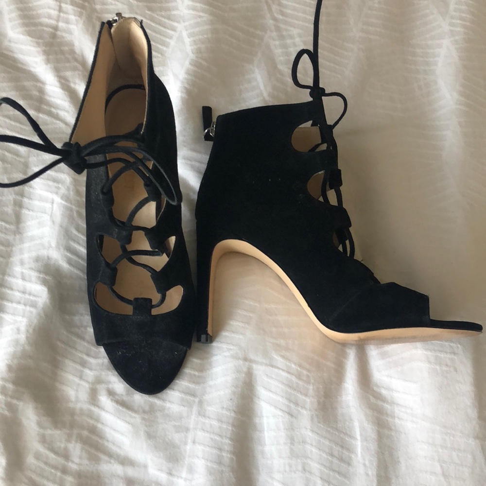 Nine West lace up heels